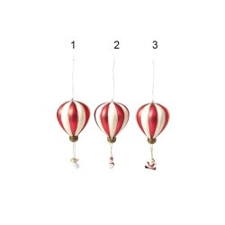 Speedtsberg - Ballon med motiv 3 varianter 8cm glas, 1 stk,