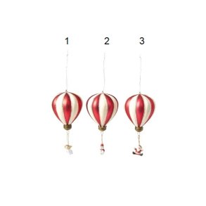 Speedtsberg - Ballon med motiv 3 varianter 8cm glas, 1 stk,