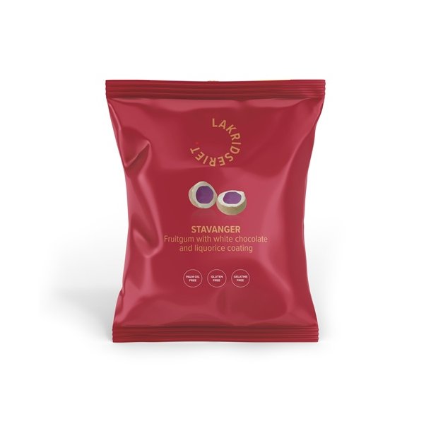 Lakridseriet stor pose Stavanger Ca. 95g  - skovb�rvingummi med hvid chokolade