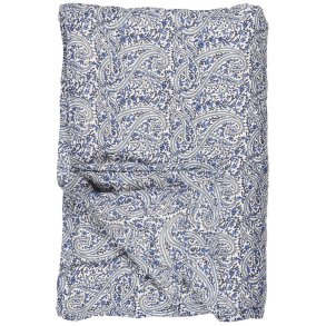 Ib Laursen -  Quilt Abby bl�gr�t-bl�t paisleym�nster - 130 x 170 cm - bomuld