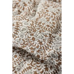 Ib Laursen -Quilt Charlotte brunt bladrankemnster- 130 x 170 cm