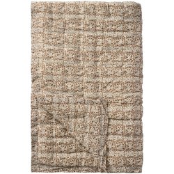 Ib Laursen -Quilt Charlotte brunt bladrankemnster- 130 x 170 cm