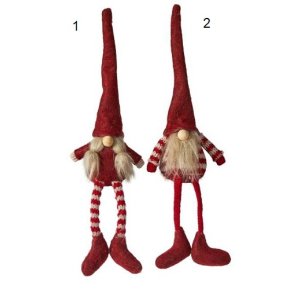 Speedtsberg - Kaj & Line Nisser med ben - rd 2 varianter 20cm filt - 1 stk.