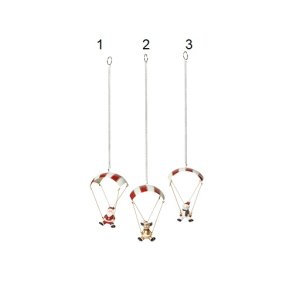 Speedtsberg - Elg, Julemand, Snemand i faldskrm 3 varianter 1 stk, rd, hvid