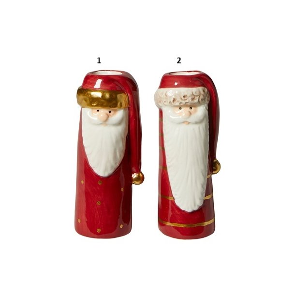 Speedtsberg - Vase julemand rd med hue 2 forskellige D6x15cm keramik - 1 stk. 