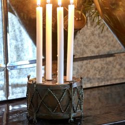 Speedtsberg - Tromme til 4 juletrslys D12x9cm metal