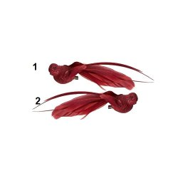 Speedtsberg - Fugl med klips 2 forskellige 19cm - fjer