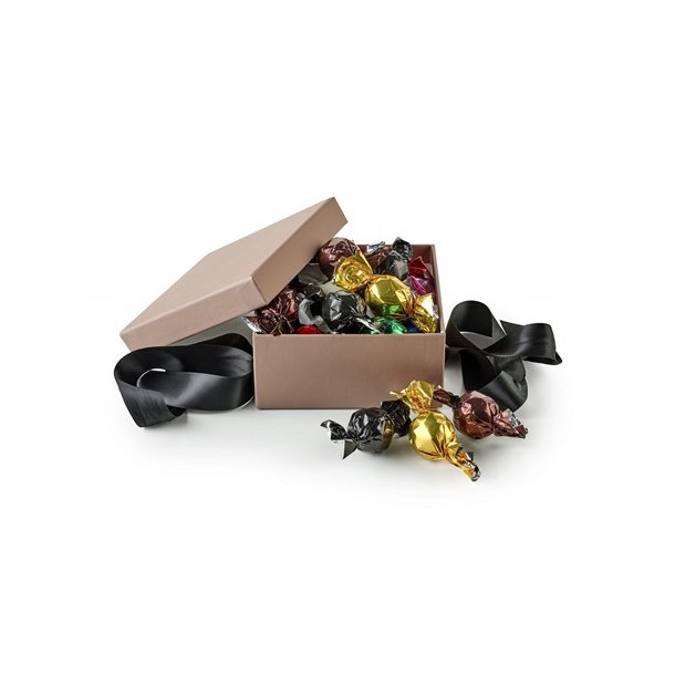 Bon Coca - Firkantet Brun Hatte�ske Lille, Mixede Chokoladekugler, 300g.