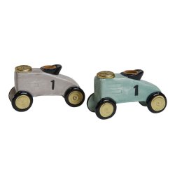 Speedtsberg - Figur bil til kertelys 2 variater H5cm keramik, 1 stk.