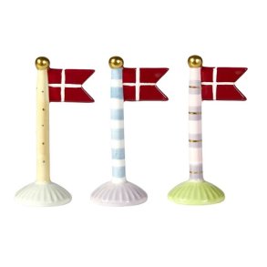 Speedtsberg flag 3 forskellige,, 1 stk. - 14 cm - keramik 