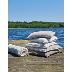 Speedtsberg - Pudebetr�k uden pude 50x50 cm - bl�gr� og hvid stribet