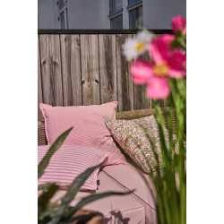 Speedtsberg - Pudebetr�k uden pude 50x50 cm - r�d og hvid stribet