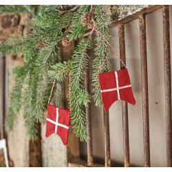 Speedtsberg - 4 sm flag med snor 5 x 6,5 cm