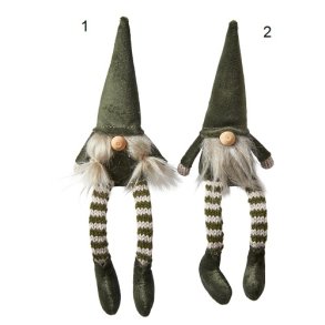 Speedtsberg - Kaj & Line Nisser med ben - grn 2 varianter 20cm filt - 1 stk.