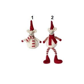 Speedtsberg - Julemus Noa & Nelli (siddende) 2 varianter. 16 cm stof - 1 stk.