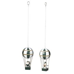 Speedtsberg - Julemand - snemand i luftballon 2varianter, 1 stk, grn, hvid, guld