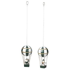 Speedtsberg - Julemand - snemand i luftballon 2varianter, 1 stk, grn, hvid, guld