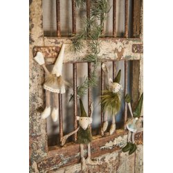 Speedtsberg - Julemus Noa &amp; Nelli m magnet 2 varianter 23 cm stof - 1 stk.