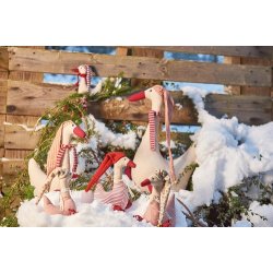 Speedtsberg - Julegs Gytha med trklde 11cm stof 2 varianter - 1 stk.