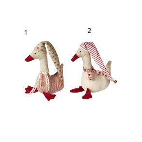 Speedtsberg - Julegs Gytha med trklde 11cm stof 2 varianter - 1 stk.