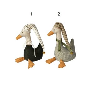 Speedtsberg - Gytha julegs med trklde grnt 16 cm stof 2 varianter - 1 stk.