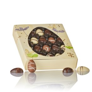 Cocoture - 240g 20 x fyldte chokolade�g i gul  Cocoture �ske