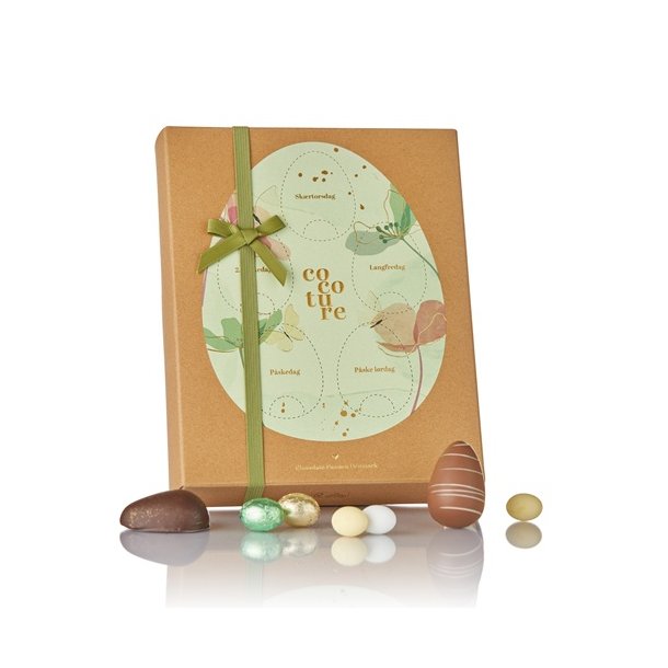 Cocoture - 5 x 36g. marcipan�g i lysegr�n p�skekalender - 180g 