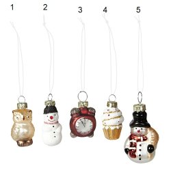 Speedtsberg - Julekugle med motiv 5 forskellige - 1 stk. vlg variant