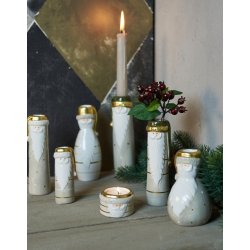 Speedtsberg - Vase julemand med hue 2 forskellige D6x15cm keramik - 1 stk. 