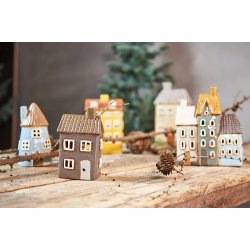 Speedtsberg - Hus til fyrfad 17 x 8 x 20cm  keramik 