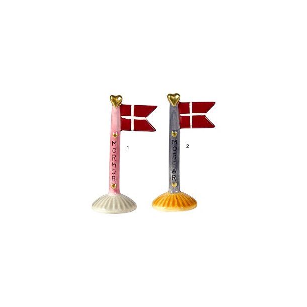 Speedtsberg Flag MORMOR - MORFAR 14cm keramik - pris 1 stk. 