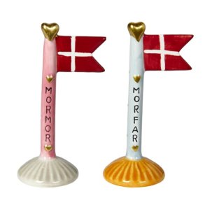 Speedtsberg Flag MORMOR - MORFAR 14 cm keramik - pris 1 stk. 