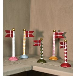 Speedtsberg Flag harlekin 14cm keramik - 3 forskellige - pris 1 stk. 