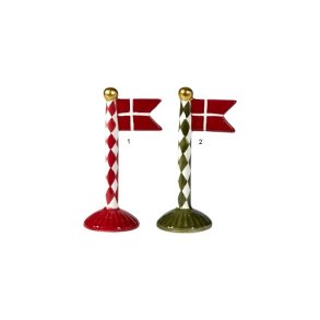 Speedtsberg Flag harlekin 14cm keramik - 2 forskellige - pris 1 stk. 