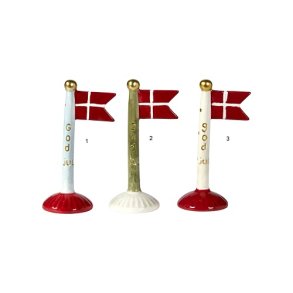Speedtsberg Flag JUL 14cm keramik - 3 forskellige - pris 1 stk. 