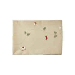 Speedtsberg - Dug coated med print 140x240cm bomuld (Natural)