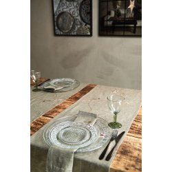 Speedtsberg Mundserviet med broderi st a 4 stk.  40X40CM