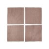 Speedtsberg Mundserviet st a 4 stk.  40X40CM, rd-natur stribet