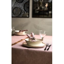 Speedtsberg - Bordlber 40x160cm bomuld/hr (Rd/natural)