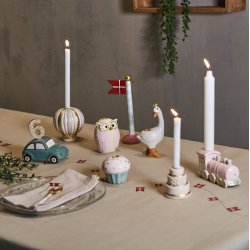 Speedtsberg rosa tog til kronelys 12 x 5 x 7cm keramik