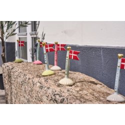 Speedtsberg -Flag far 3 forskellige 8x5x14cm keramik - 1 stk.