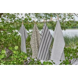 Speedtsberg -Viskestykke hvide og bl striber 50x70cm.