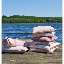 Speedtsberg - Pudebetr�k uden fyld blomstret 50x50cm bomuld  