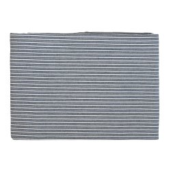 Speedtsberg - Dug 140x240cm bomuld - m�rkebl� og hvid