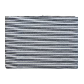 Speedtsberg - Dug 140x240cm bomuld - m�rkebl� og hvid