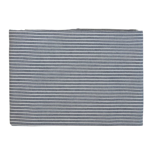 Speedtsberg - Dug 140x240cm bomuld - m�rkebl� og hvid