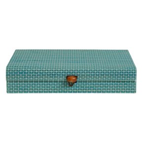 Speedtsberg - Bambus ske 21x14x4,5cm - aqua -  1stk