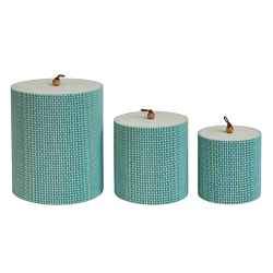 Speedtsberg - bambus sker 3 stk. D15x17cm - aqua