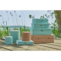 Speedtsberg - bambus sker 3 stk. D15x17cm - aqua