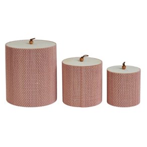 Speedtsberg - Bambus sker sr af 3 D15x17cm - rosa